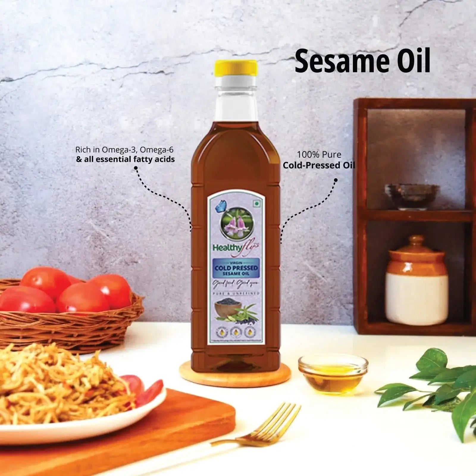healthyfly_Sesame Oil_100%_wood_pressed_1liter_2liter_5liter