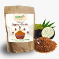 Healthyfly Palmyra Jaggery Powder pack with granulated jaggery