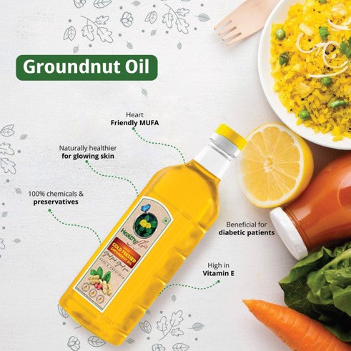 Groundnut Oil (100% Wood Pressed)